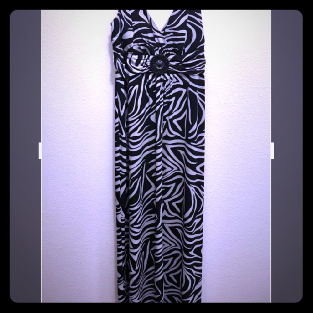 🌻 Animal print long maxi dress